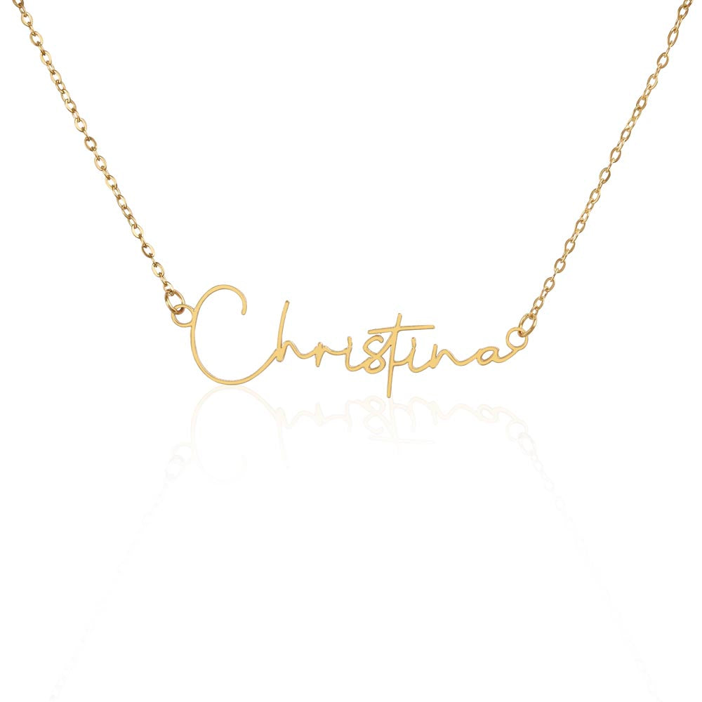 Personalized Signature Name Necklace